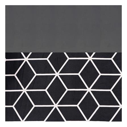 ชุดผ้าปูที่นอน 3.5 ฟุต 4 ชิ้น PICASSO SMILE สี BAMA DARKGREY_3