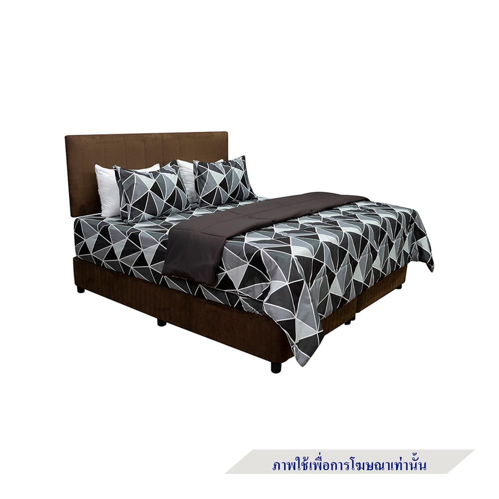 ชุดผ้าปูที่นอน 5 ฟุต 6 ชิ้น PICASSO SMILE สี LILONG BROWN