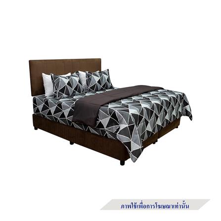 ชุดผ้าปูที่นอน 5 ฟุต 6 ชิ้น PICASSO SMILE สี LILONG BROWN_1