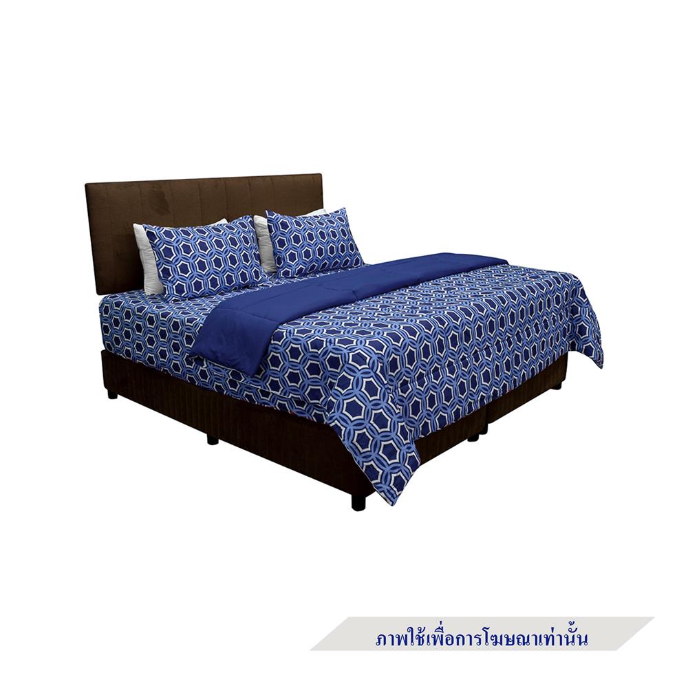 ชุดผ้าปูที่นอน 3.5 ฟุต 4 ชิ้น PICASSO SMILE สี OSLO NAVY BLUE