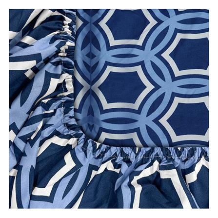 ชุดผ้าปูที่นอน 3.5 ฟุต 4 ชิ้น PICASSO SMILE สี OSLO NAVY BLUE_2