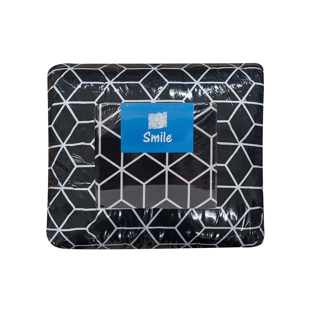 ชุดผ้าปูที่นอน 5 ฟุต 6 ชิ้น PICASSO SMILE สี BAMA DARKGREY