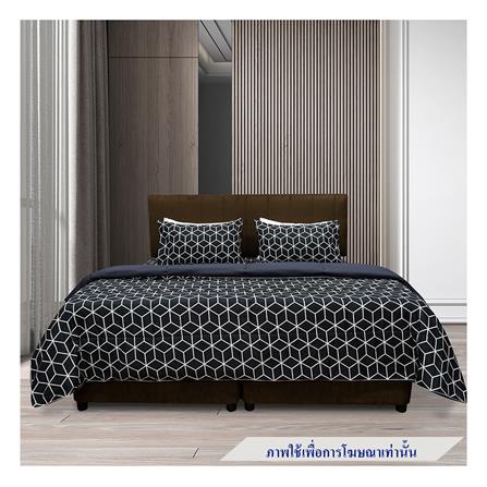 ชุดผ้าปูที่นอน 5 ฟุต 6 ชิ้น PICASSO SMILE สี BAMA DARKGREY_0