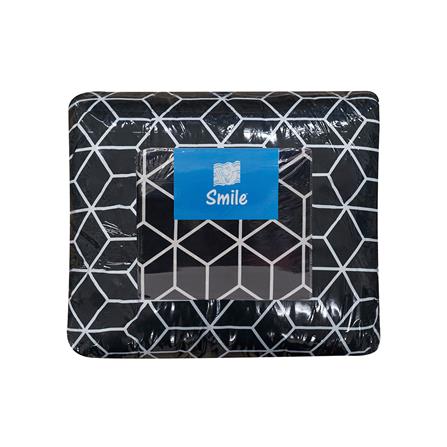 ชุดผ้าปูที่นอน 5 ฟุต 6 ชิ้น PICASSO SMILE สี BAMA DARKGREY_4