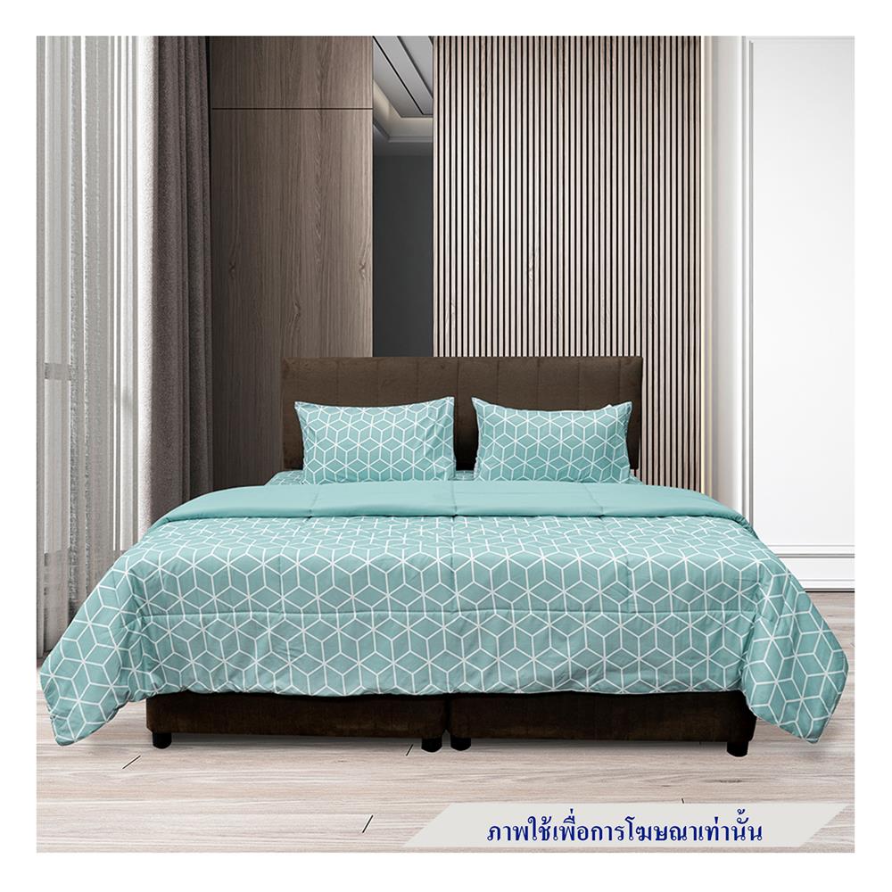ชุดผ้าปูที่นอน 6 ฟุต 6 ชิ้น PICASSO SMILE สี BAMA GREENMINT