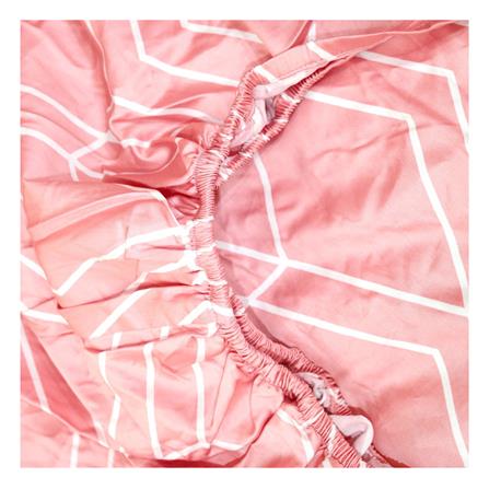 ชุดผ้าปูที่นอน 3.5 ฟุต 3 ชิ้น SLUMBERLAND ELLAND สี WHITE/PINK_2