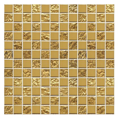 โมเสคแก้ว 30x30 ซม. GLASCERA ไชนีย์ 1 ทอง