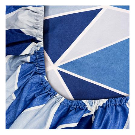 ชุดผ้าปูที่นอน 5 ฟุต 6 ชิ้น PICASSO SMILE สี LILONG NAVY BLUE_2