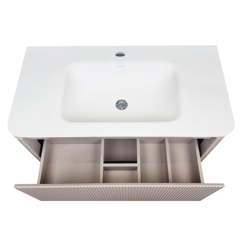 อ่างล้างหน้าเคาน์เตอร์ MOYA VC-2205B สีเบจ