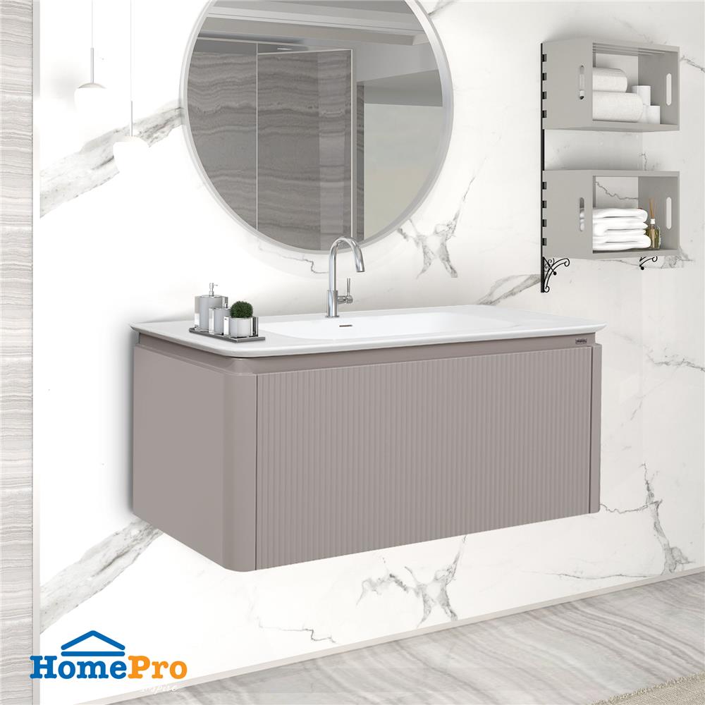 อ่างล้างหน้าเคาน์เตอร์ MOYA VC-2205B สีเบจ