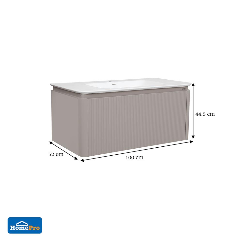 อ่างล้างหน้าเคาน์เตอร์ MOYA VC-2205B สีเบจ