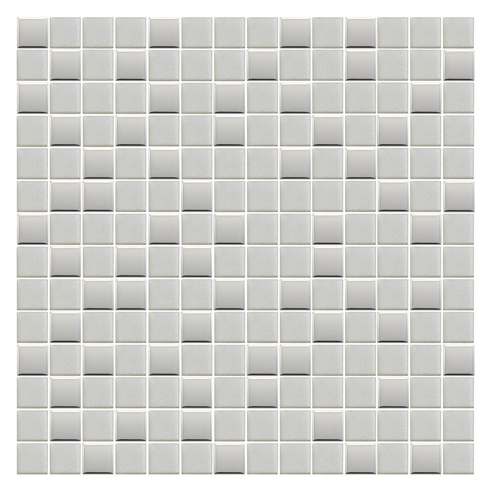 โมเสคแก้ว 30x30 ซม. GLASCERA แมตต์ แกรนด์ เงิน