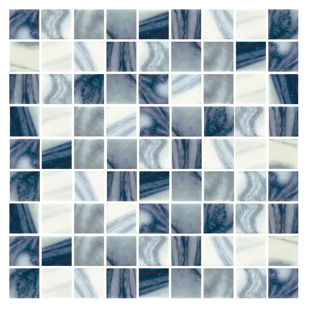 โมเสคแก้ว 30x30 ซม. GLASCERA โอเชี่ยน บรัช 3 น้ำเงิน