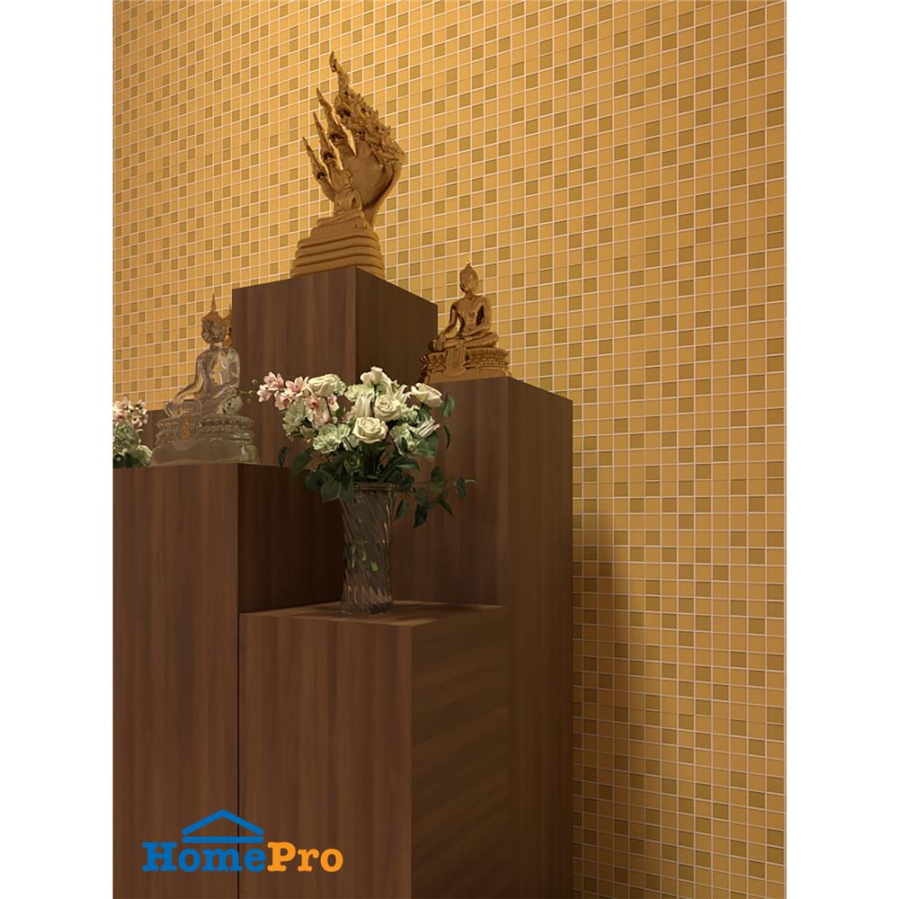 โมเสคแก้ว 30x30 ซม. GLASCERA แมตต์ แกรนด์ โกลด์