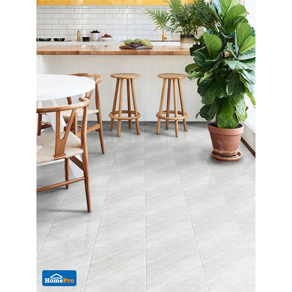 กระเบื้องพื้น 12x12 นิ้ว ภูผา ลานทอแสง เทา A 1M2