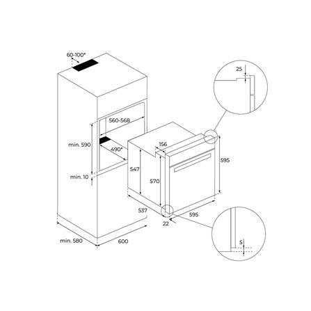เตาอบฝังดิจิตอล TEKA HLB 85-G1 P BM สีดำ_3