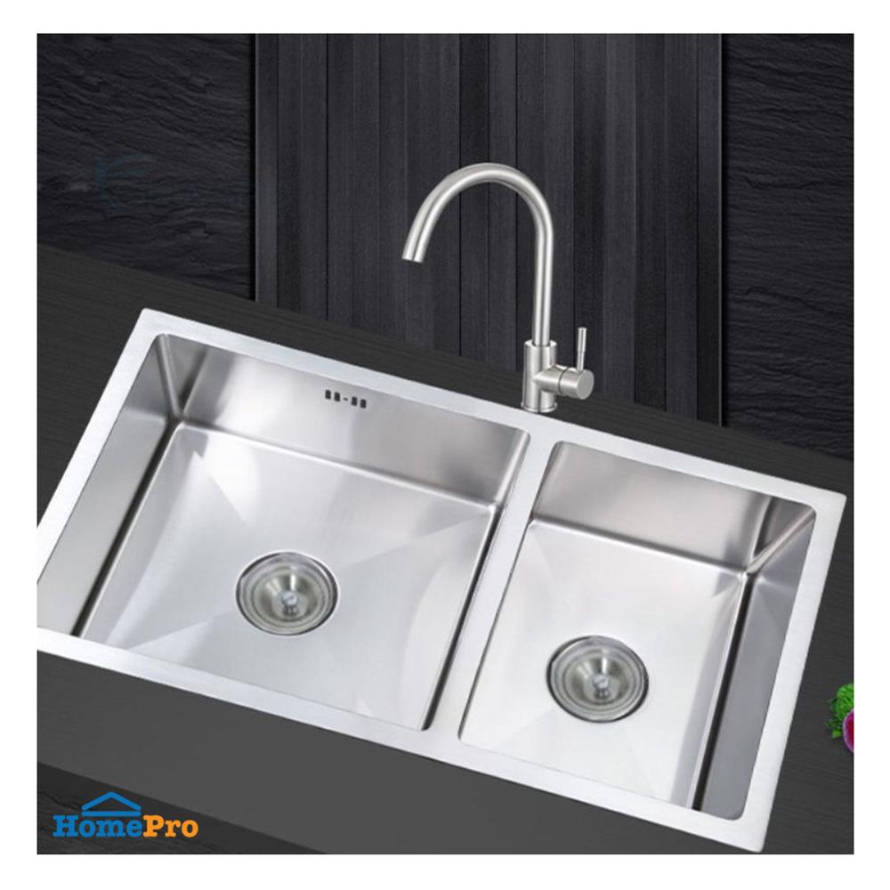 ซิงค์ฝัง 2 หลุม THAI FORWARD FH1209R สีเงิน