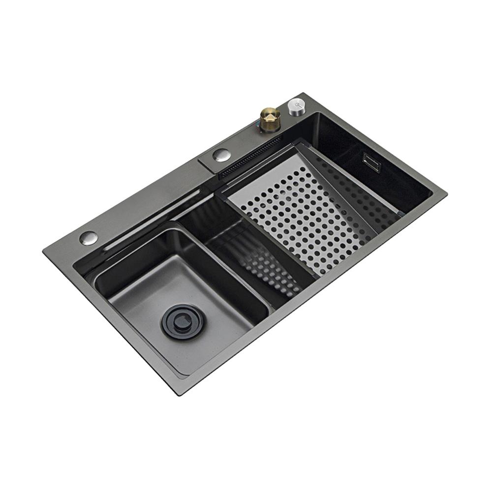 ซิงค์ฝัง 1 หลุม THAI FORWARD FH7546 สีเทาดำ