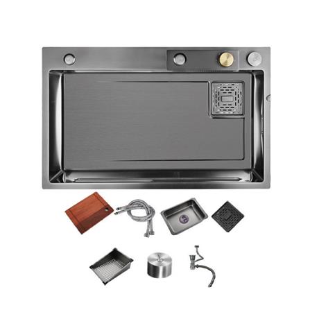 ซิงค์ฝัง 1 หลุม THAI FORWARD FH7546 สีเทาดำ