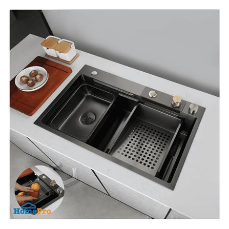 ซิงค์ฝัง 1 หลุม THAI FORWARD FH7546 สีเทาดำ_3