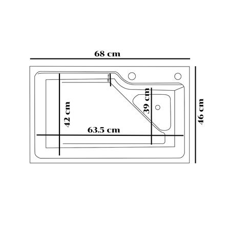 ซิงค์ฝัง 1 หลุม THAI FORWARD FH202201 สีเทาดำ_4