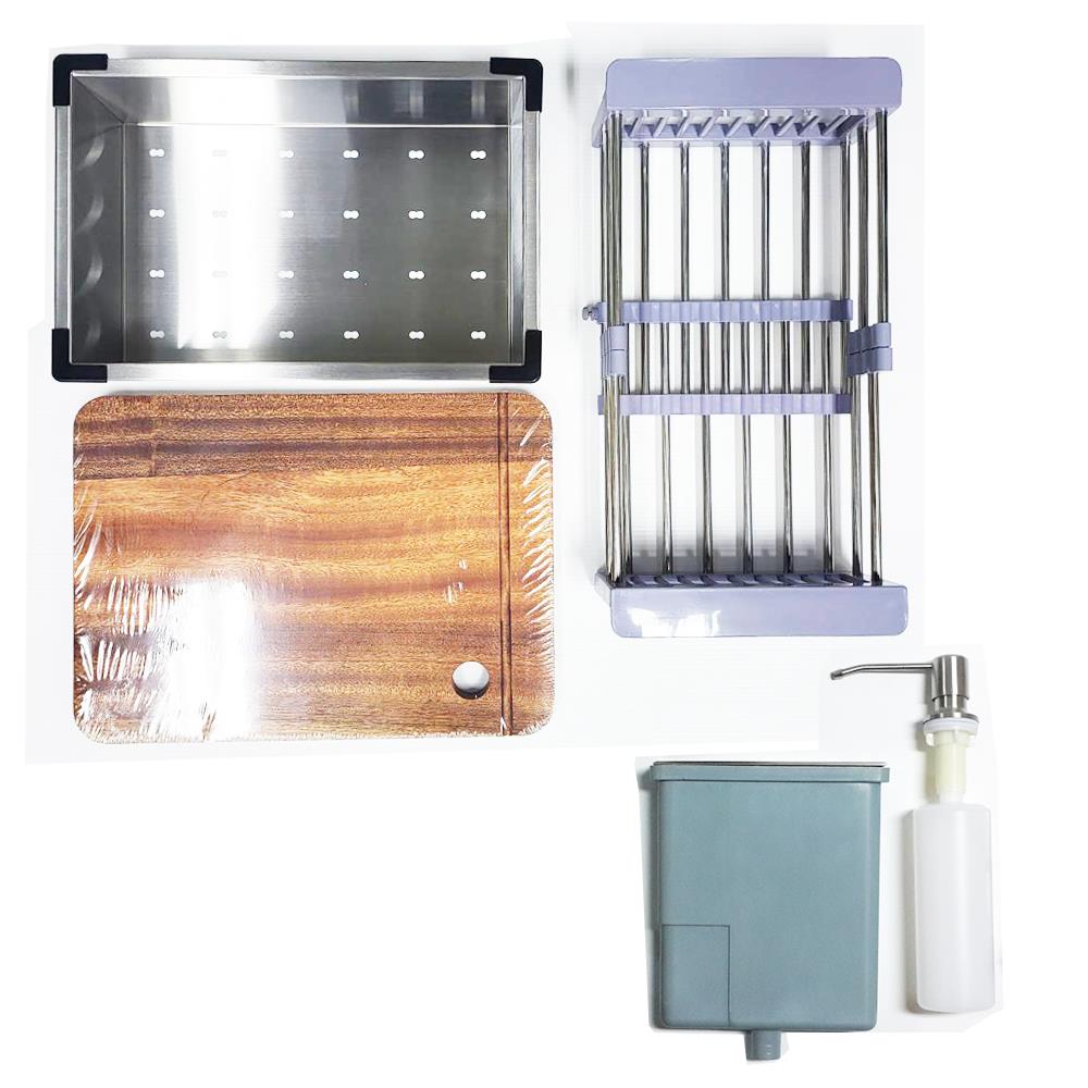 ซิงค์ฝัง 1 หลุม TECNOPLUS ELITE 2 SQ SV สีเงิน