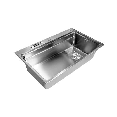 ซิงค์ฝัง 1 หลุม TECNOPLUS ELITE 2 SQ SV สีเงิน_2