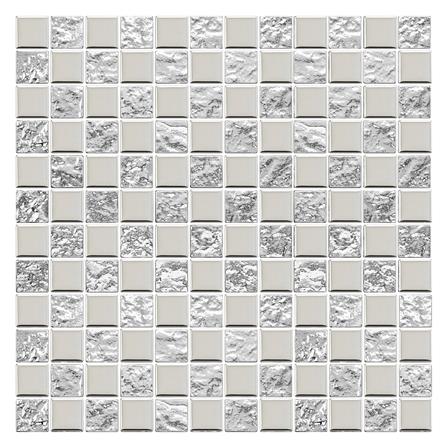 โมเสคแก้ว 30x30 ซม. GLASCERA ไชนีย์ 2 เงิน