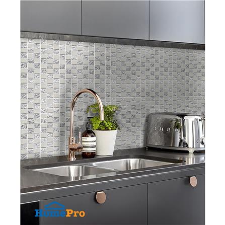 โมเสคแก้ว 30x30 ซม. GLASCERA ไชนีย์ 2 เงิน_2