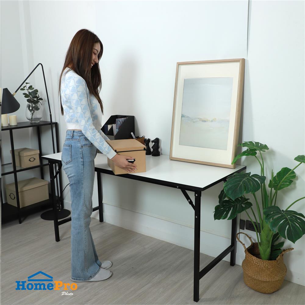 โต๊ะอเนกประสงค์ ME LIVING T19 MELAMINE 60X150 ซม. สีขาว