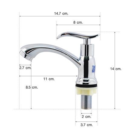 ก๊อกอ่างล้างหน้าเดี่ยวเคาน์เตอร์ ELEGANCE EG2126_2