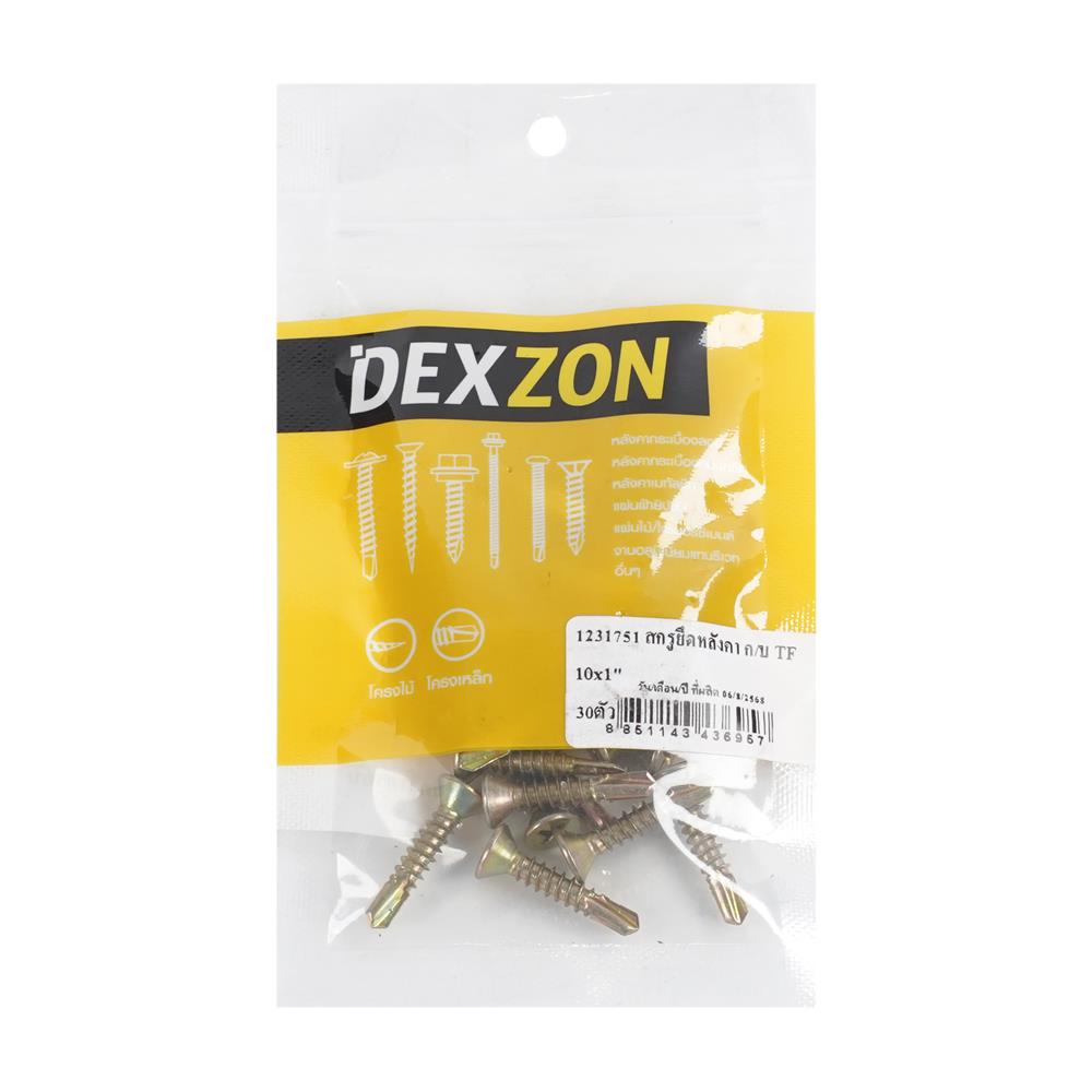 สกรูยึดหลังคา TF DEXZON 10x1 นิ้ว (แพ็ก 30 ชิ้น)