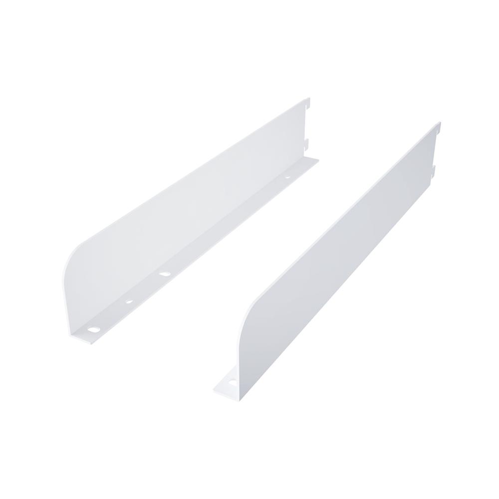 แขนรับชั้นเหล็กเดี่ยวขอบสูง STACKO FLEXI 40CM สีขาว (L,R)