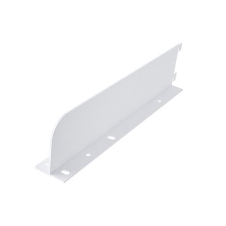 แขนรับชั้นเหล็กคู่ขอบสูง STACKO FLEXI 30CM สีขาว