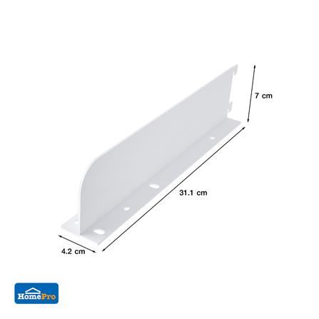 แขนรับชั้นเหล็กคู่ขอบสูง STACKO FLEXI 30CM สีขาว_3