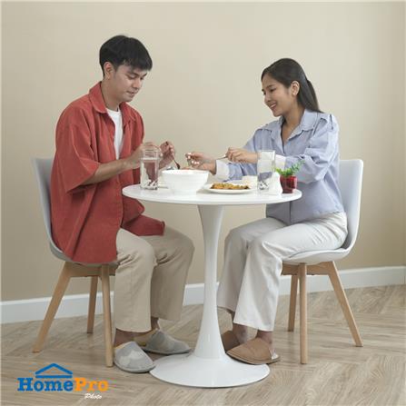 โต๊ะอาหารกลม FURDINI CLIFT WHITE A สีขาว_3