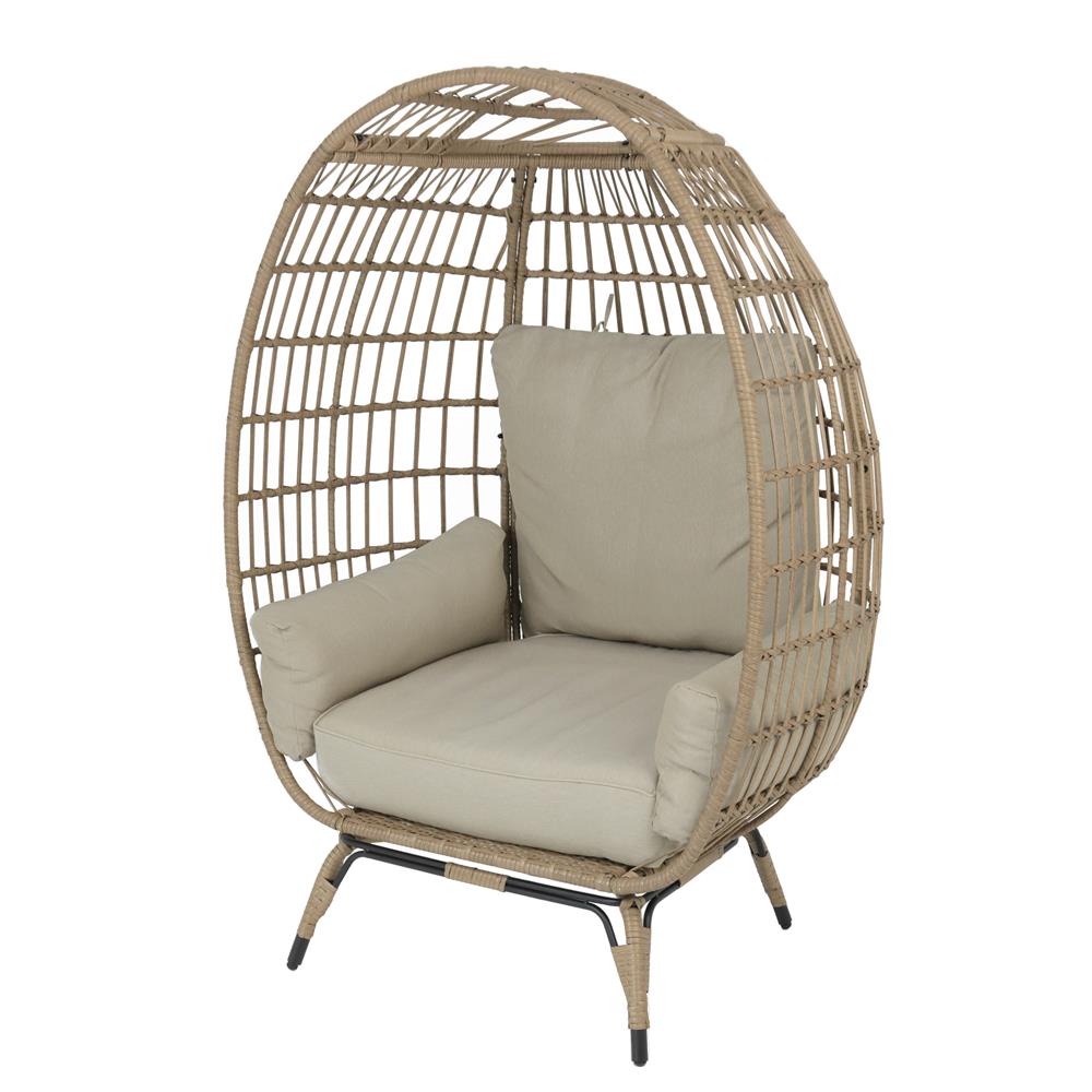 เก้าอี้พักผ่อน SPRING WICKER EGG BALLENE สีเบจ_1