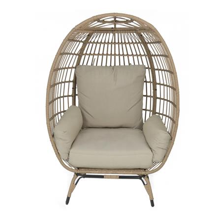 เก้าอี้พักผ่อน SPRING WICKER EGG BALLENE สีเบจ_2