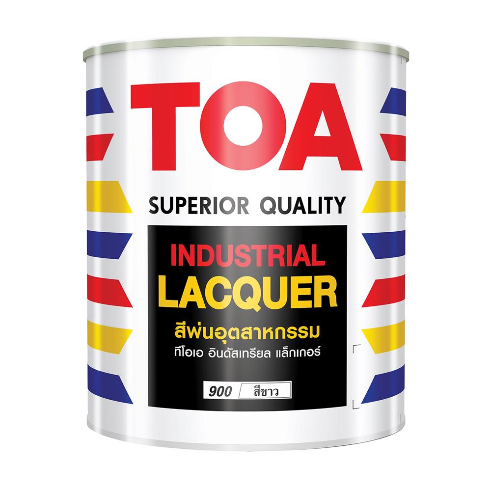 สีพ่นอุตสาหกรรม ชนิดเงา TOA INDUSTRIAL LACQUER 900 สีขาว 5 แกลลอน