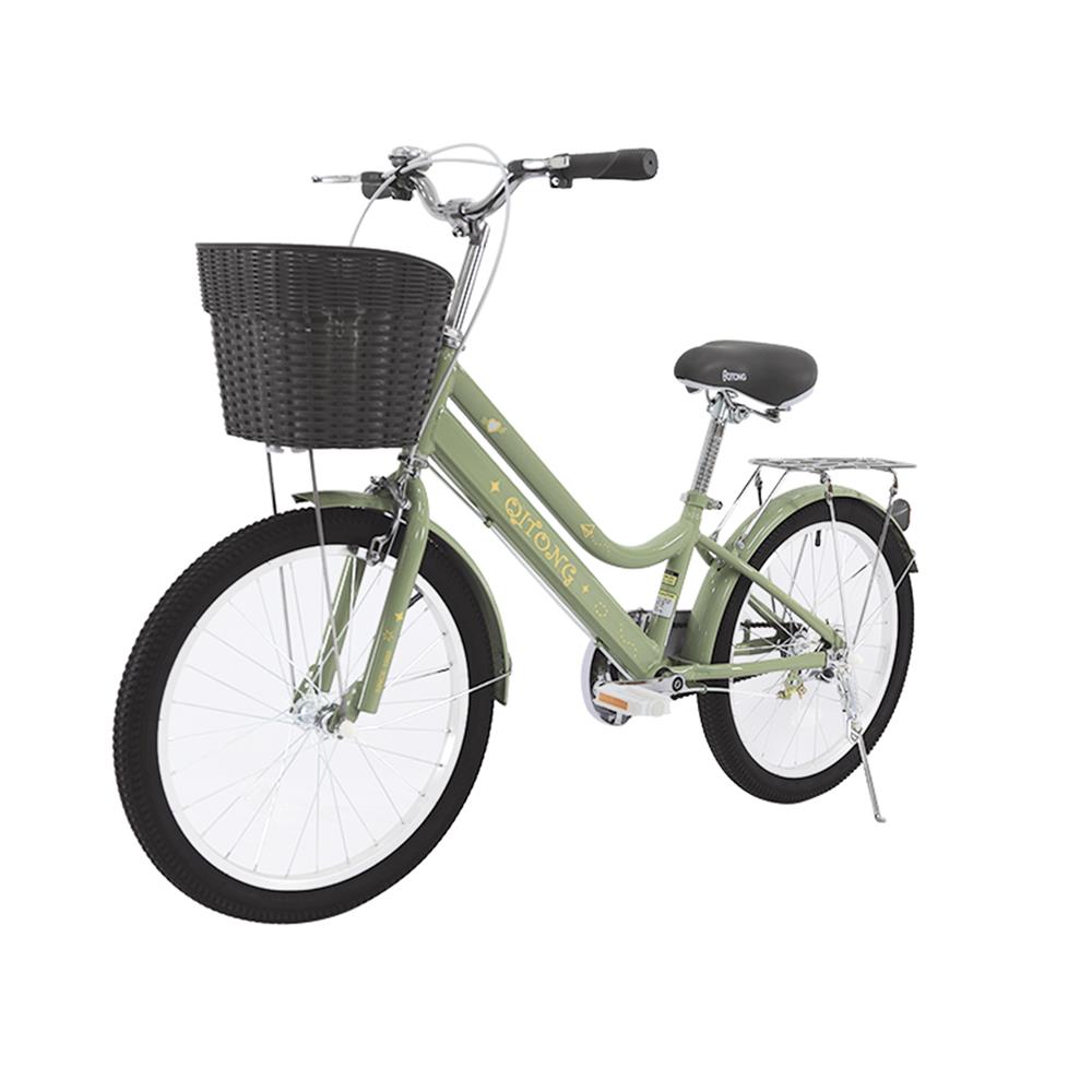 จักรยานแม่บ้าน QITONG TN21A07 20 นิ้ว สีเขียว