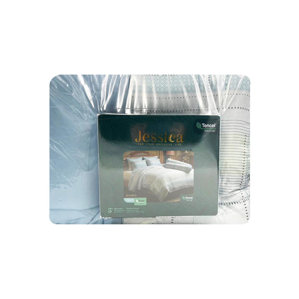 ชุดผ้าปูที่นอน 5 ฟุต 6 ชิ้น JESSICA TENCEL 22015-T823