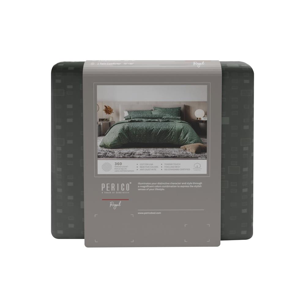 ชุดผ้าปูที่นอน 6 ฟุต 3 ชิ้น PERICO REGAL PRINT RE242