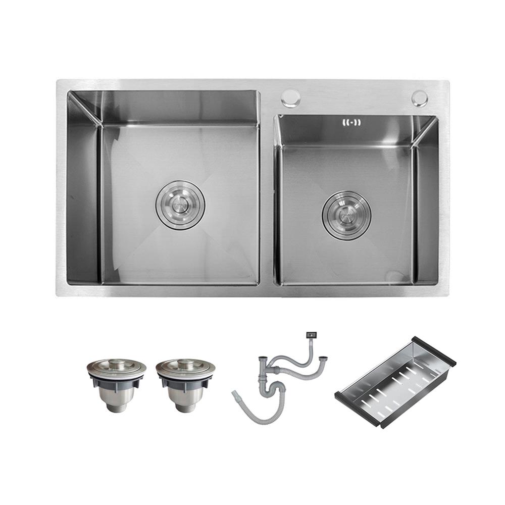 ซิงค์ฝัง 2 หลุม THAI FORWARD FH8245 สีเงิน_1