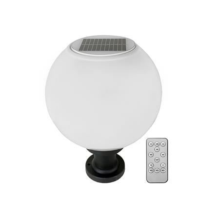 ไฟหัวเสา SOLAR LUMAX 74-00015 12 วัตต์ DAYLIGHT/COOL WHITE/WARM WHITE สีดำ_0