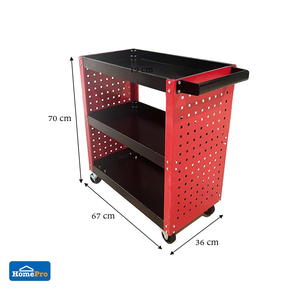 รถเข็นเครื่องมือช่าง 3 ชั้น MATALL DY2310 แผงข้าง
