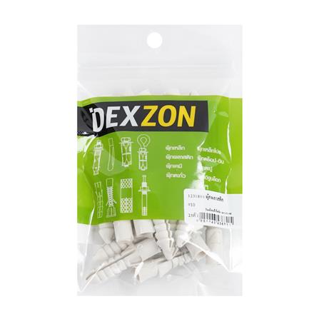 พุกพลาสติก DEXZON เบอร์ 10 แพ็ก 25 ชิ้น_2