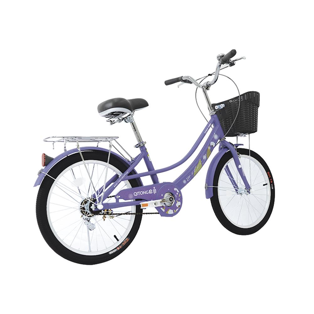 จักรยานแม่บ้าน QITONG TN22A07 20 นิ้ว สีม่วง