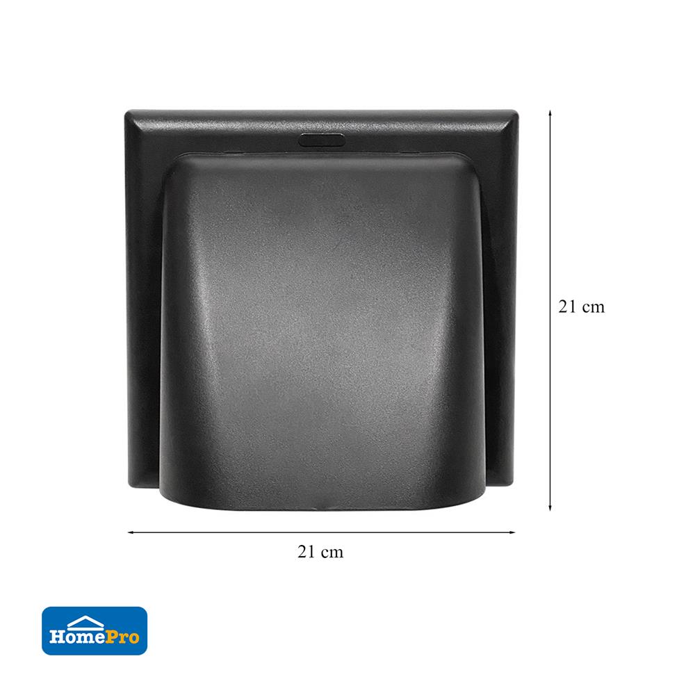 หน้ากากกันแมลงแบบกันฝน PARNO 15 ซม. สีดำ