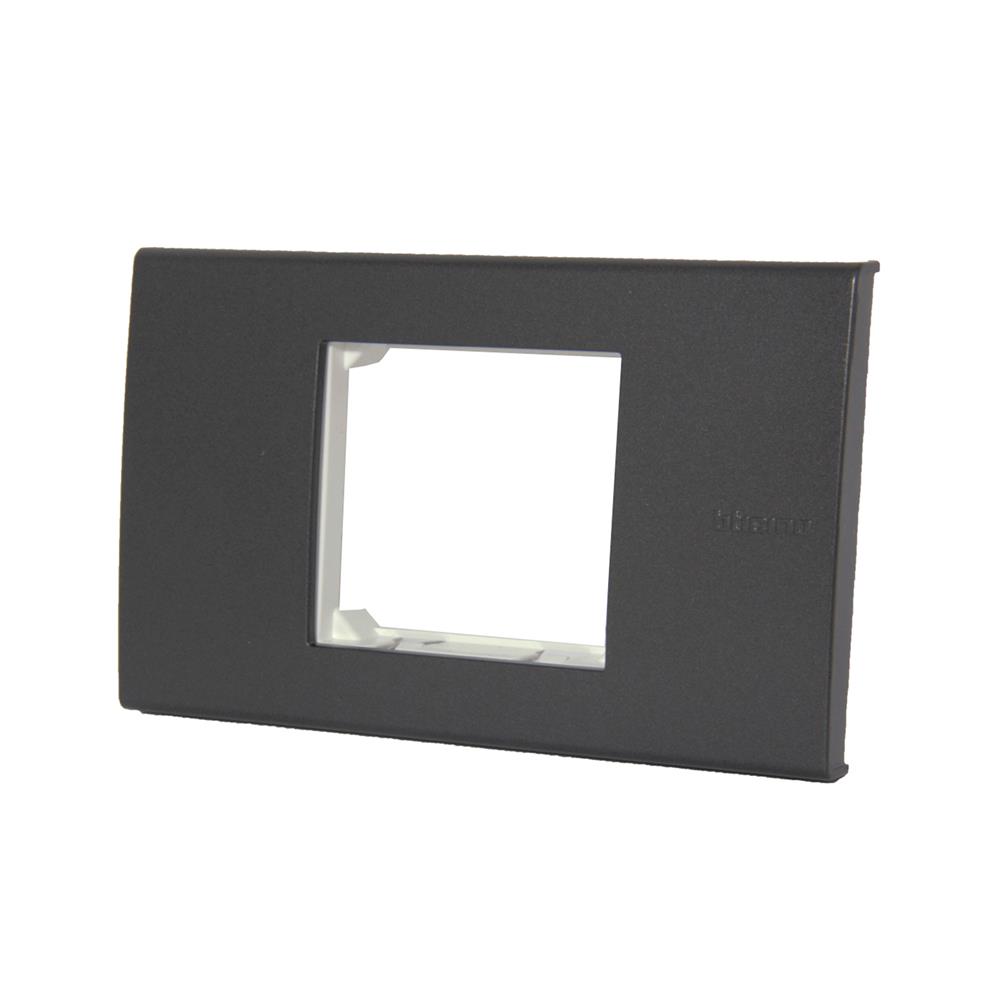 หน้ากาก 2 ช่องกลาง BTICINO SAG5522N สีดำ