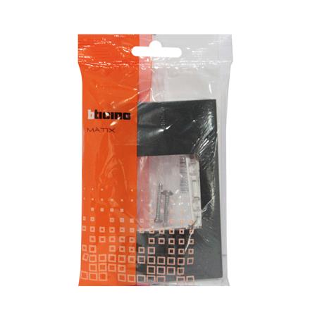 หน้ากาก 2 ช่องกลาง BTICINO SAG5522N สีดำ_3